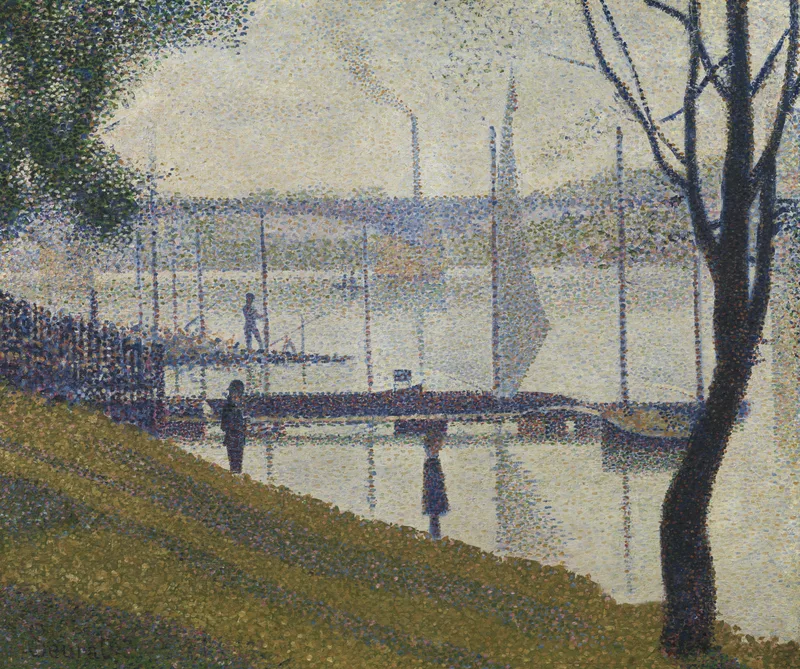 The Bridge at Courbevoie (1886–1887) by Georges Seurat — free 4K wallpaper