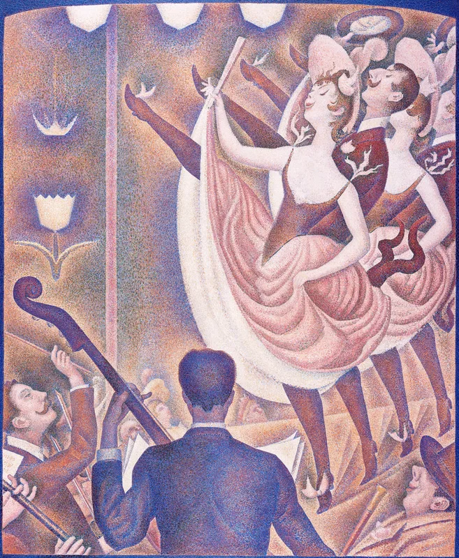 Le Chahut (1889–1890) by Georges Seurat — free 4K wallpaper