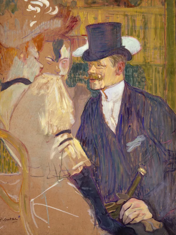 The Englishman at the Moulin Rouge (1892) by Henri de Toulouse-Lautrec — free 4K wallpaper