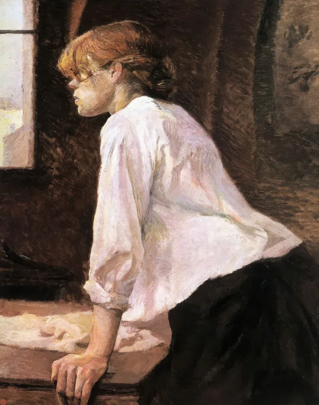 The Laundress (1886–87) by Henri de Toulouse-Lautrec — free 4K wallpaper