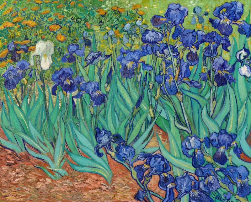 Irises (1889) by Vincent van Gogh — free 4K wallpaper