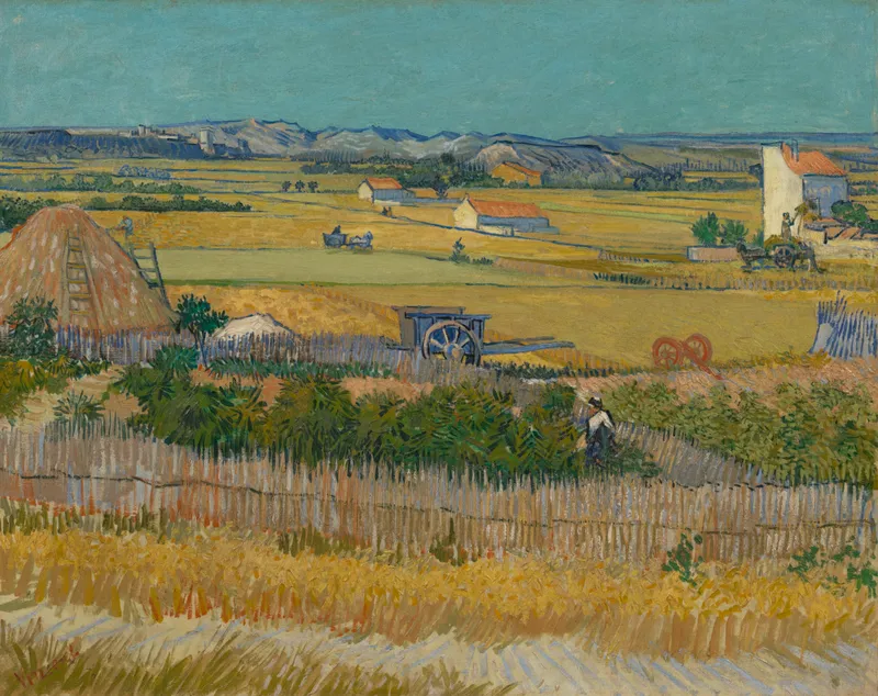 The Harvest (1888) by Vincent van Gogh — free 4K wallpaper